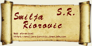 Smilja Riorović vizit kartica